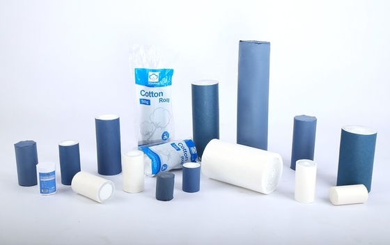 Hydrofiele katoenrol absorberend medisch wit 100% wol steriele / niet-steriele snijkop