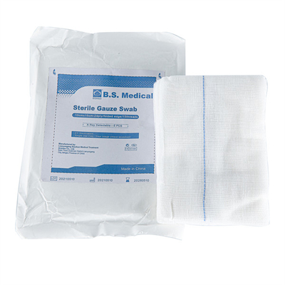 Steriele gaas-swabs Niet-steriele gevouwen randen Verpakkingsgrootte Steriele Met 1-5 stuks / verpakking Sterilisatie Niet-steriele