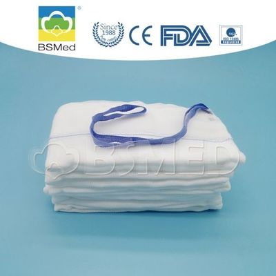 Steriele Lap Sponge Laparotomie Spons met X-ray Zichtbare Lijn Hoge Absorptie Katoen en Blauwe Lus voor Algemene Open Chirurgie